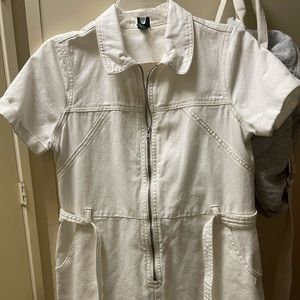 Wild Fable White Denim Romper